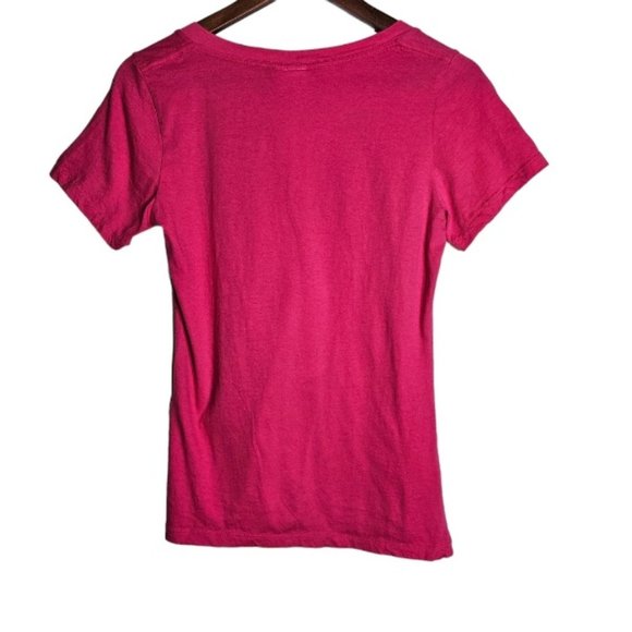 New York Yankees Authentic (5th & Ocean) Bright Pink T-shirt - Size L - Picture 2 of 4